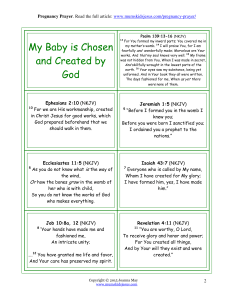 Pregnancy Prayer Cards PNG
